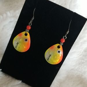 Dangling Fishing Lure Earrings